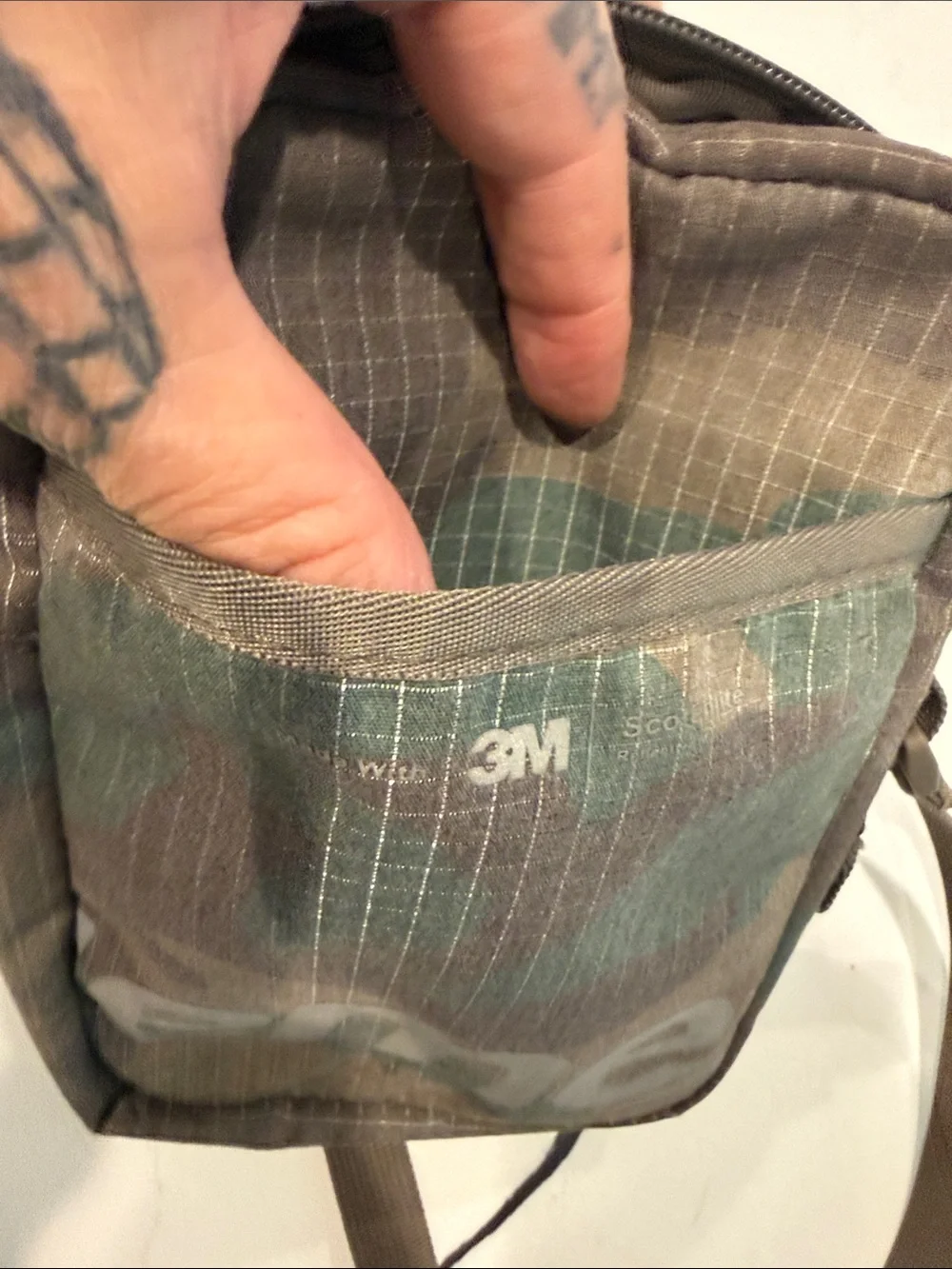 Supreme Green/Brown Camo Shoulder Bag